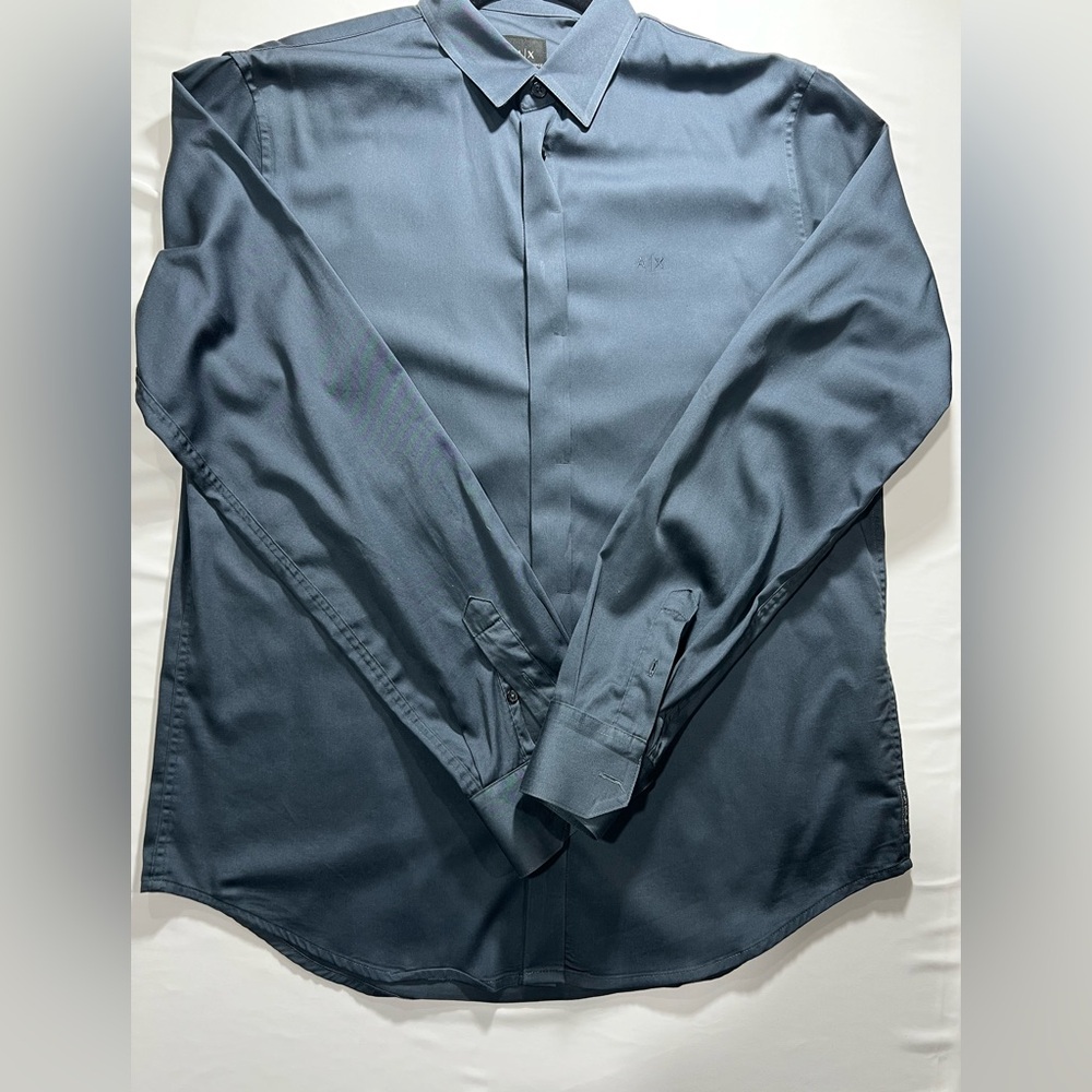 Armani Exchange Navy Dress Shirt